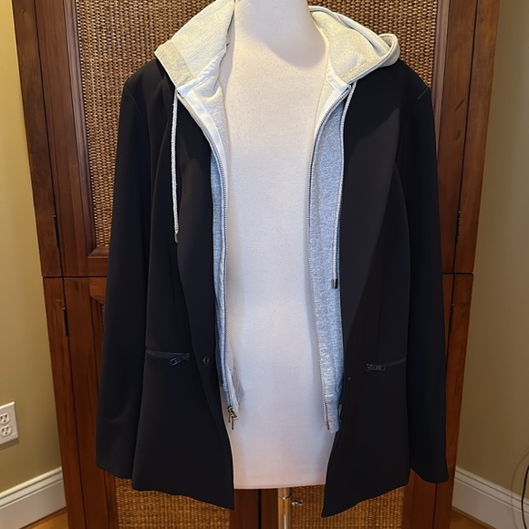 Veronica Beard Iconic Scuba Dickey Jacket in Navy with Grey Dickey Sz18 - Picture 13 of 15